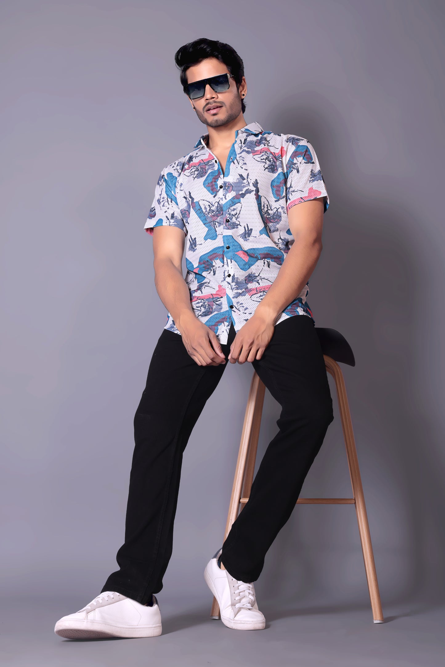 Skyblue color Half Sleeve Shirt