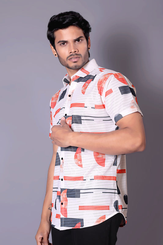 Orange color Half Sleeve Shirt