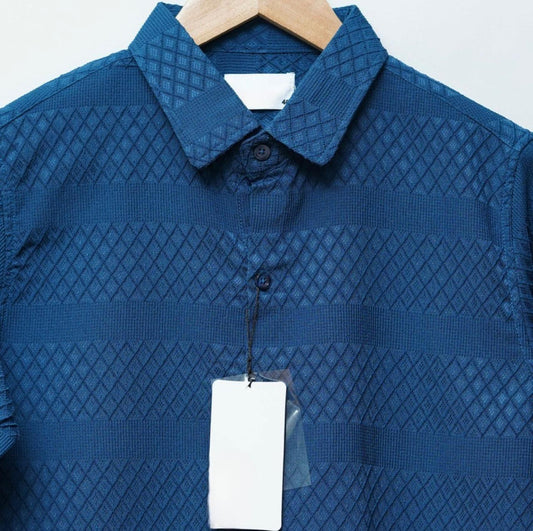 Falcone Nevy Blue Color Full Sleeve Shirt