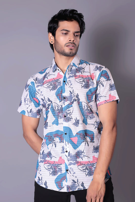 Skyblue color Half Sleeve Shirt