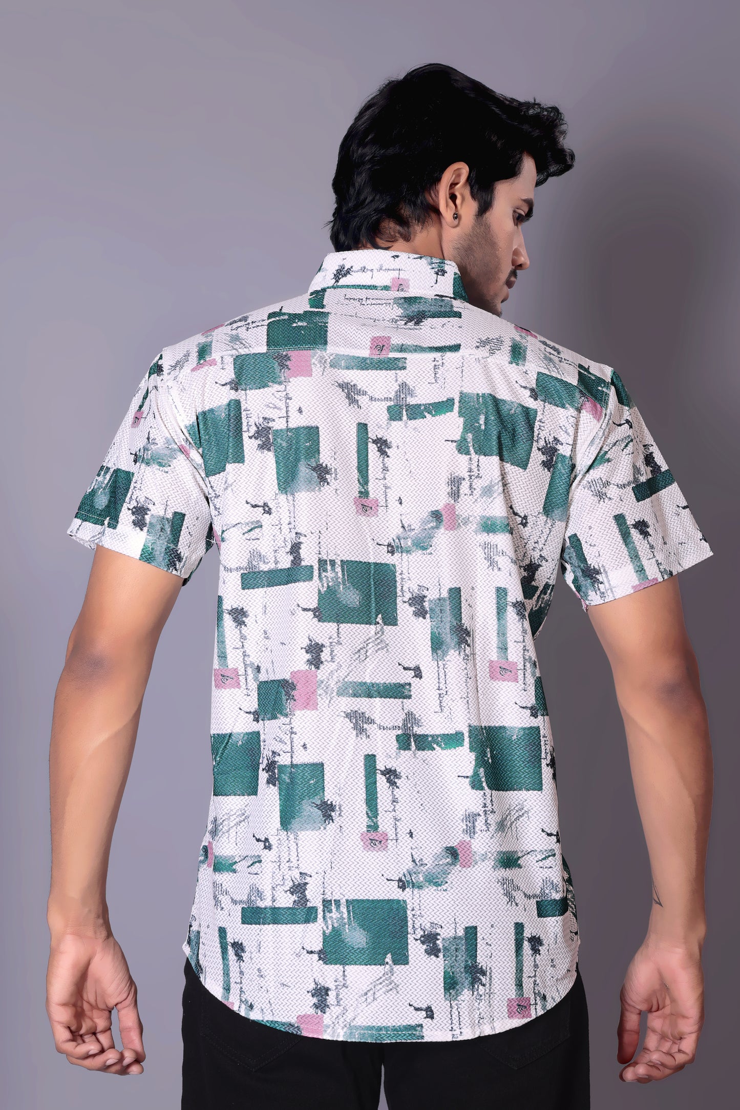 Green color Half Sleeve Shirt