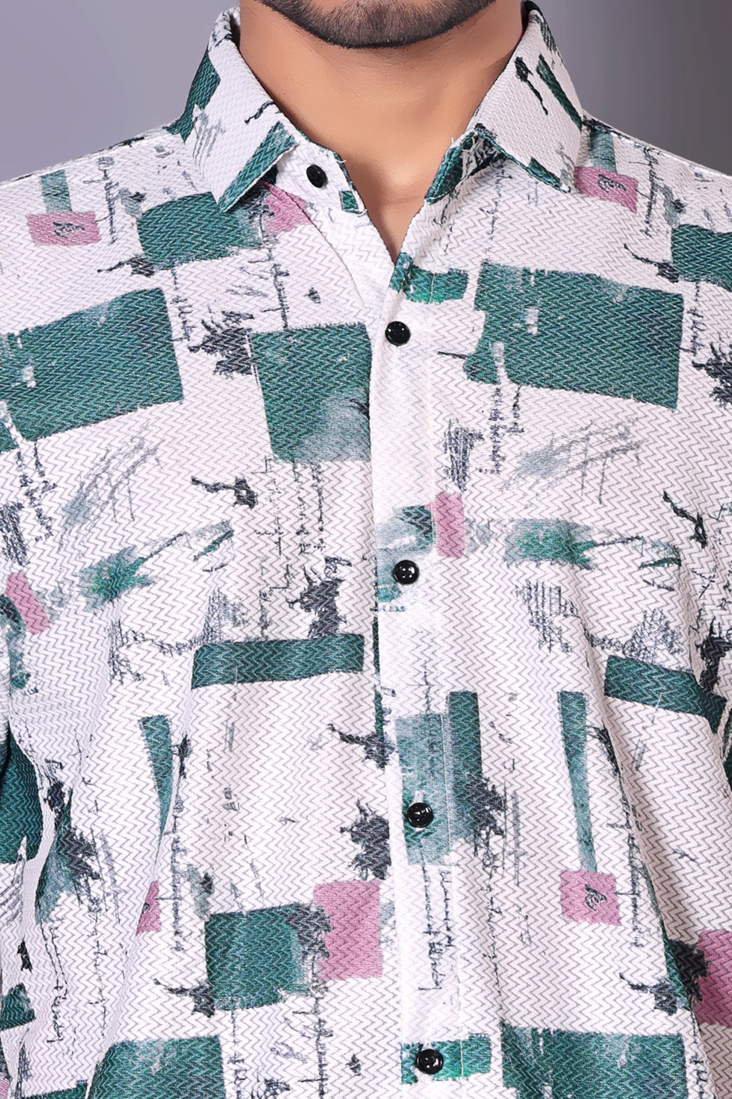 Green color Half Sleeve Shirt