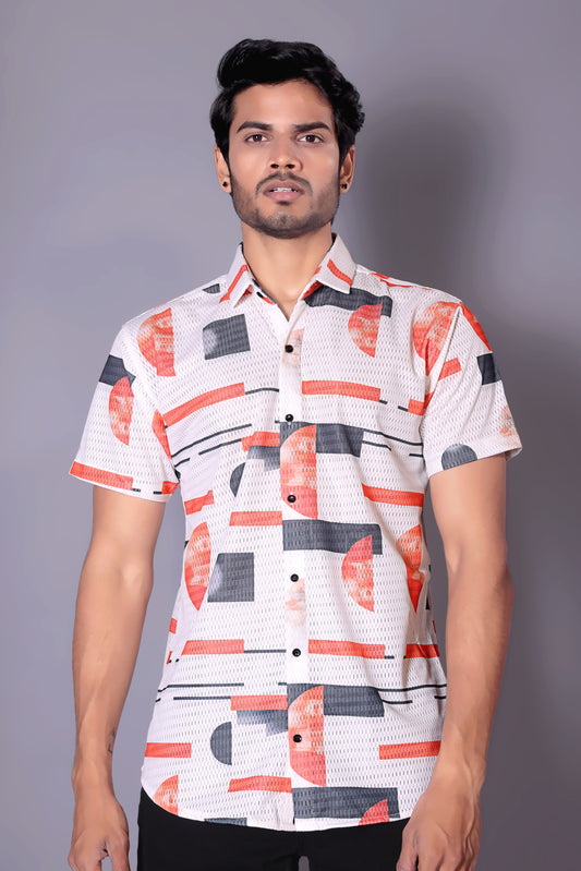 Orange color Half Sleeve Shirt