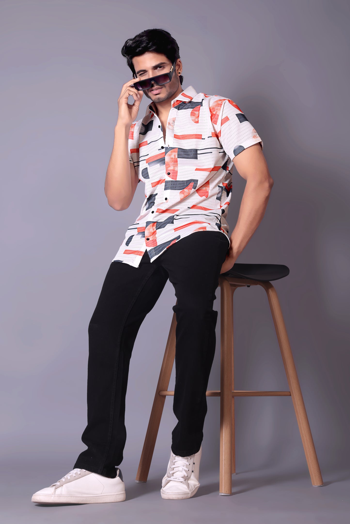 Orange color Half Sleeve Shirt