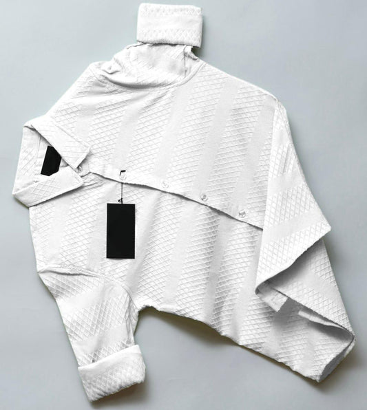 Falcone White Color Full Sleeve Shirt