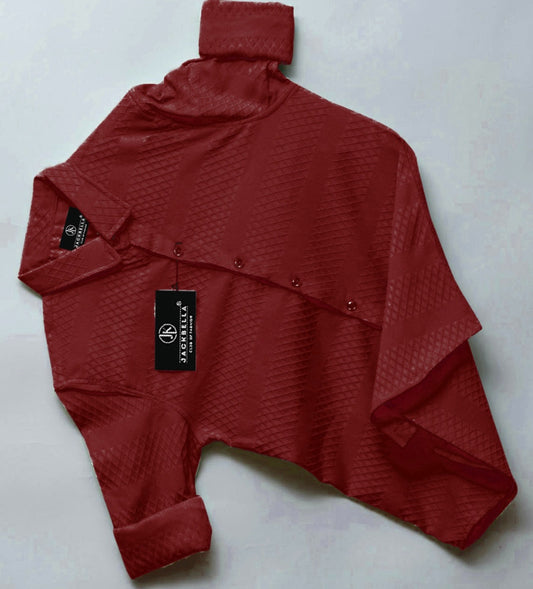Falcone Maroon Color Full Sleeve Shirt
