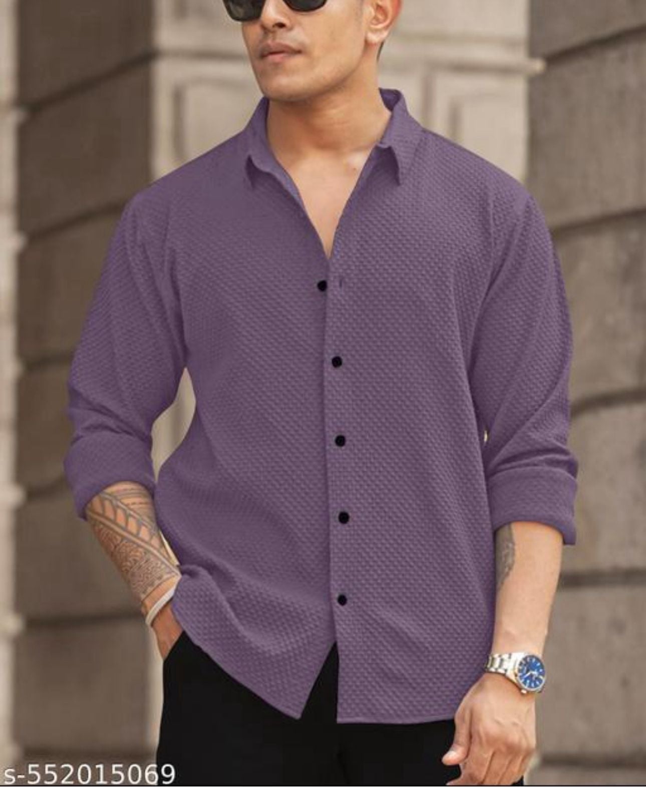 Pink Color Popcorn Full Sleeve Shirt