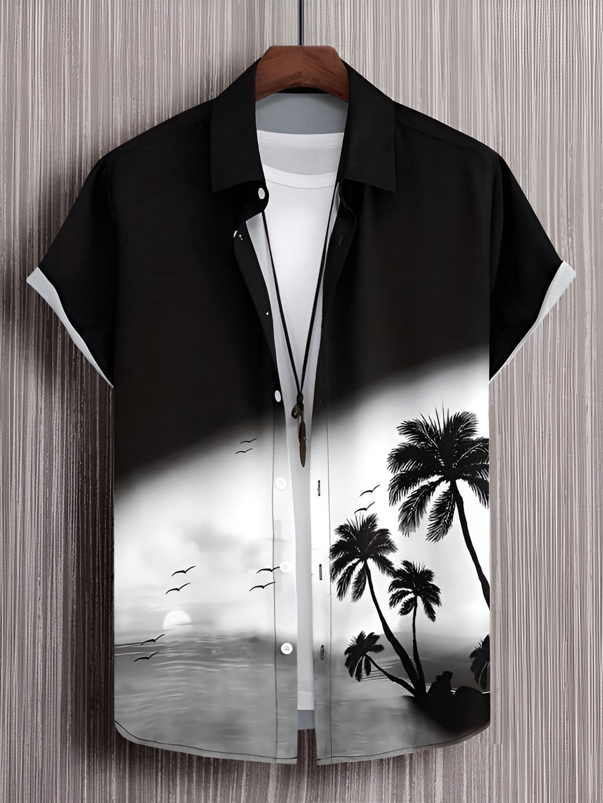 Upper Half Black Color Lycra Half Sleeve Shirt