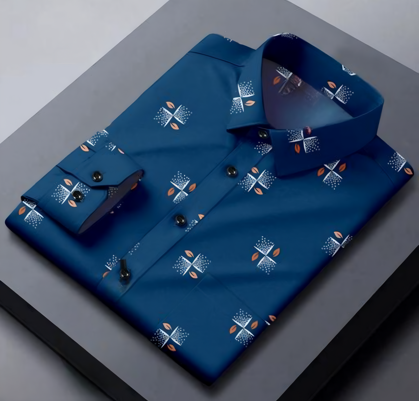 Nevy Blue Color Lycra Full Sleeve Shirt