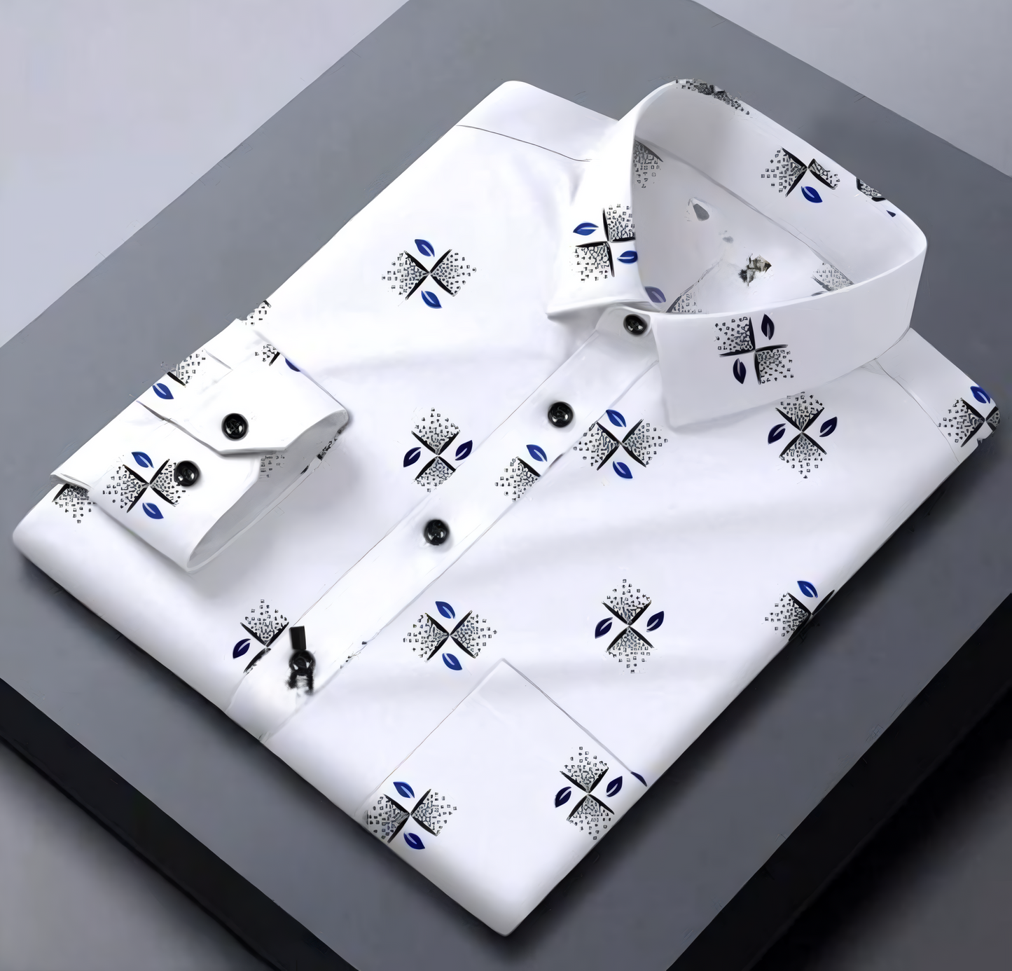 White Color Lycra Full Sleeve Shirt